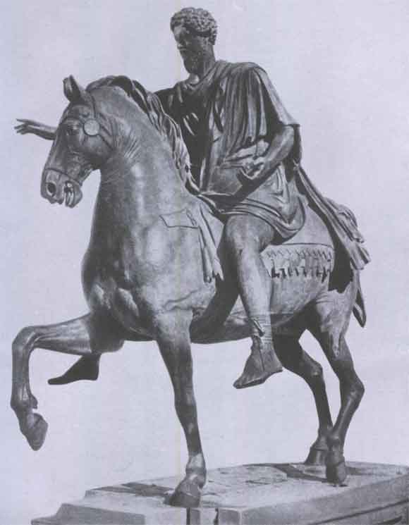 Статуя Марка Аврелия. Вторая половина 2 в. н. э. Бронза. Рим, Капитолий.