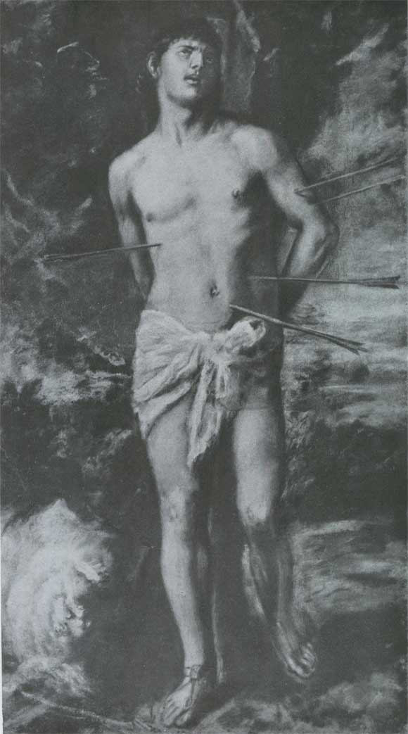 Тициан. Св. Себастиан. 1570. Санкт-Петергбург, Эрмитаж.