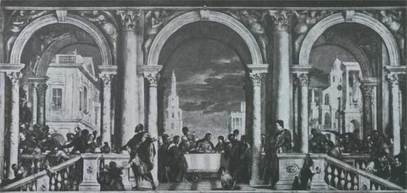 Паоло Веронезе. Пир в доме Левия. 1573. Венеция, Академия.