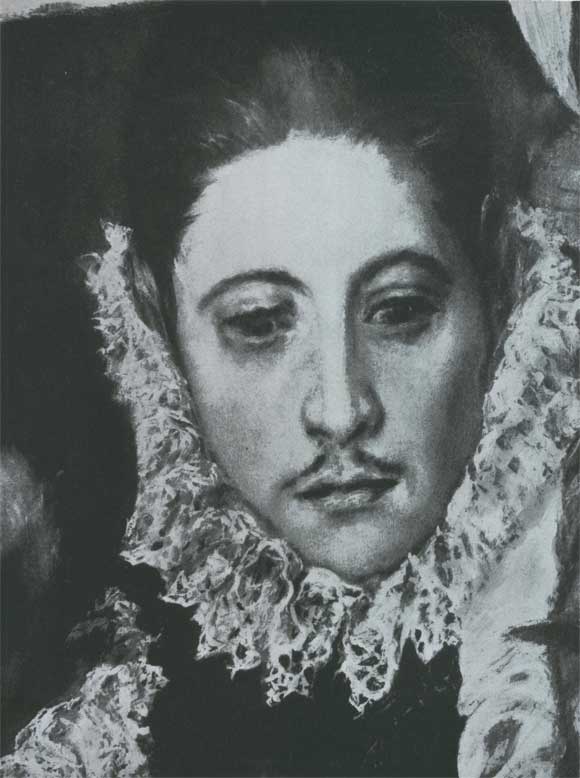 Эль Греко. Голова юноши. Фрагмент картины «Погребение графа Оргаса».
