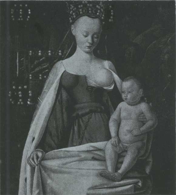 Жан Фуке. Мадонна с младенцем. Ок. 1451—1455. Антверпен, музей.