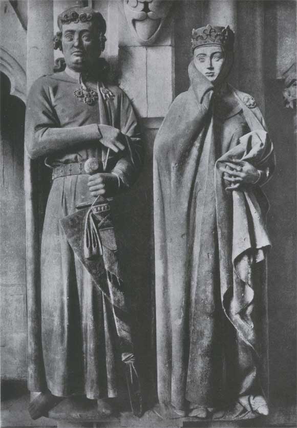 Маркграф Эккегард и его жена Ута. Статуи собора в Наумбурге. Ок. 1270.