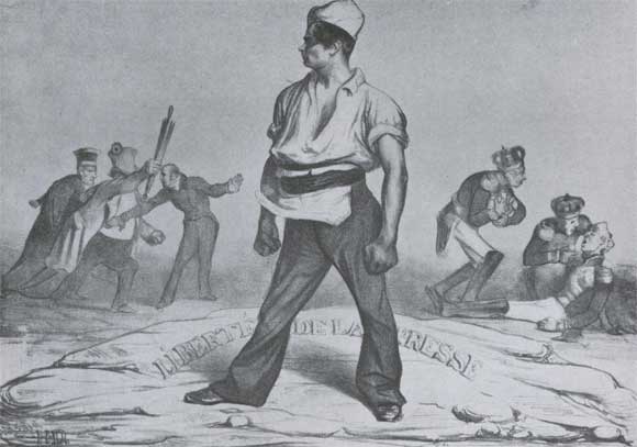 О. Домье. Свобода печати. Литография. 1834.