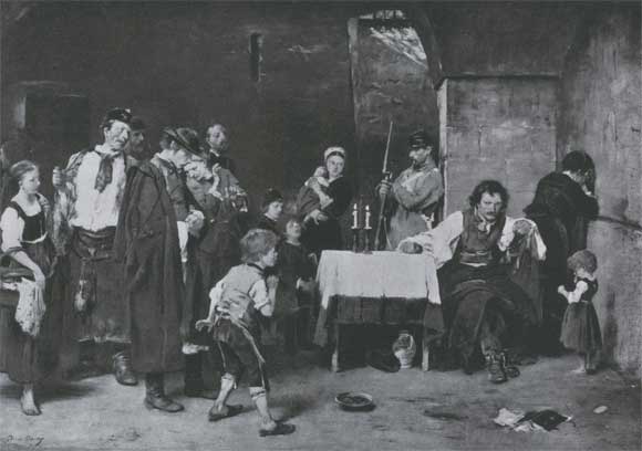 М. Мункачи. Дом скорби. 1869. Филадельфия, Академия изящных искусств.