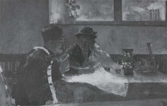 Ш. Xоллоши. Невзгоды родины. 1893. Будапешт, Национальная галерея.