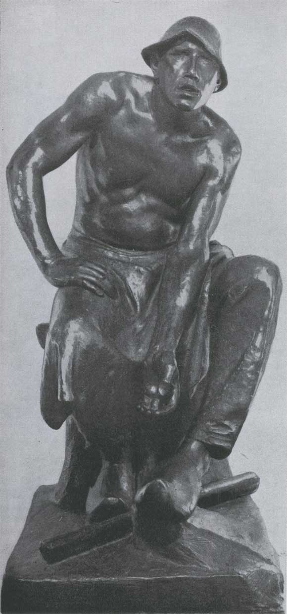 К. Менье. Пудлинговщик. 1886. Брюссель, Музей старинного искусства.
