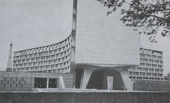 М. Брайер, П. Нерви, Б. 3ерфусс. Дом ЮНЕСКО в Париже. 1955^-1957.